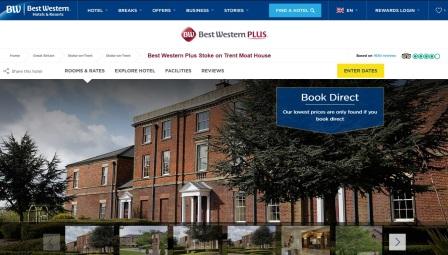 image of the Moat House website