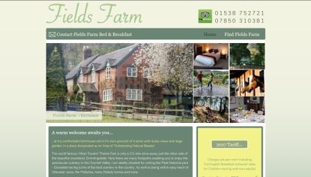 image of the Fields Farm website