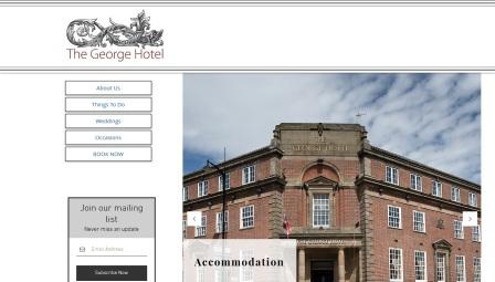 image of the George Hotel website