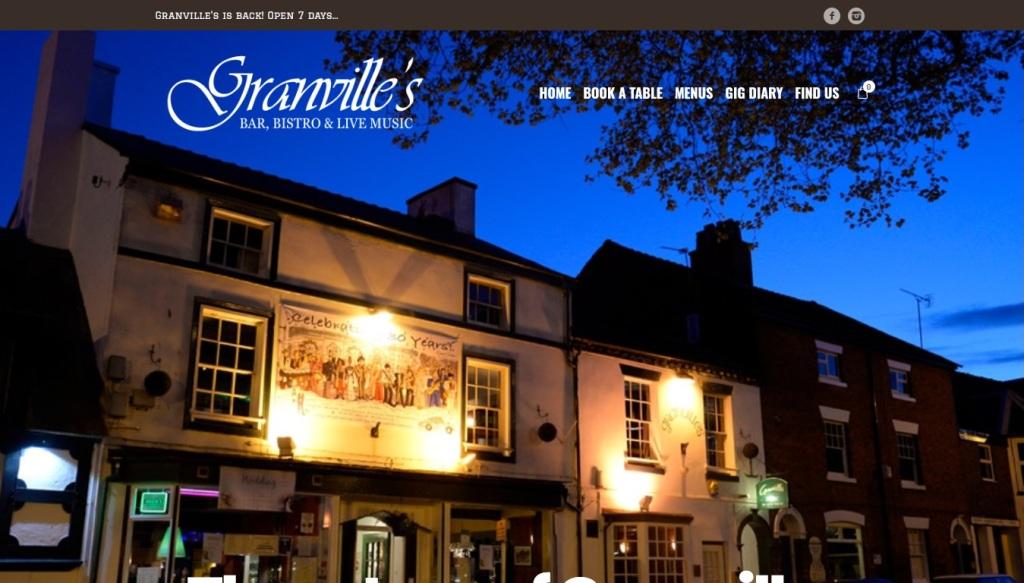 image of the Granvilles website