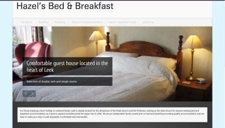 image of the Hazel’s Bed and Breakfast website