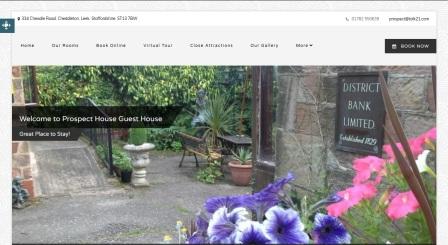 image of the Prospect House website