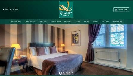 image of the Quality Inn Stoke website