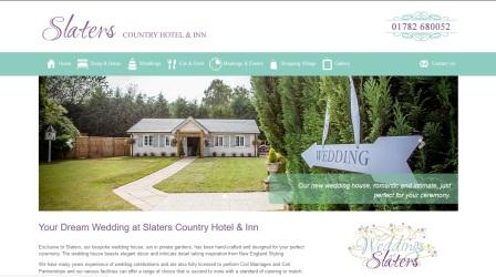 image of the Slater's Country Hotel website