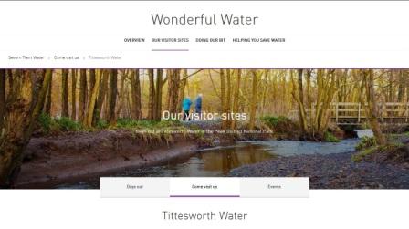 image of the Tittesworth Water website