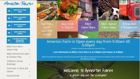 image of the Amerton Farm website