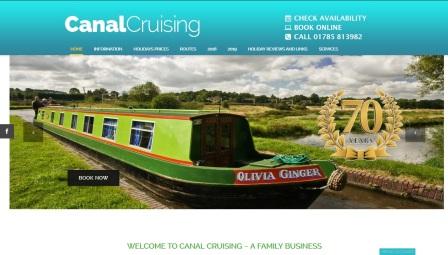 image of the Canal Cruising website