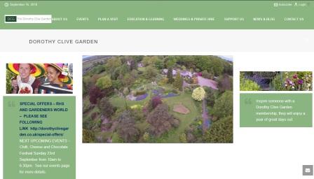 image of the Dorathy Clive Garden website