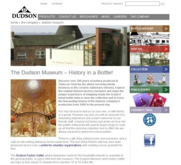 image of the dudson website