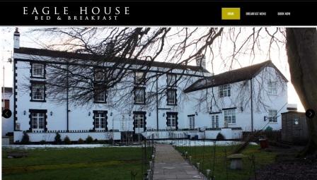image of the Eagle House B and B website