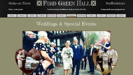 image of the Ford Green Hall website