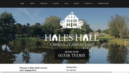 image of the Hales Hall website