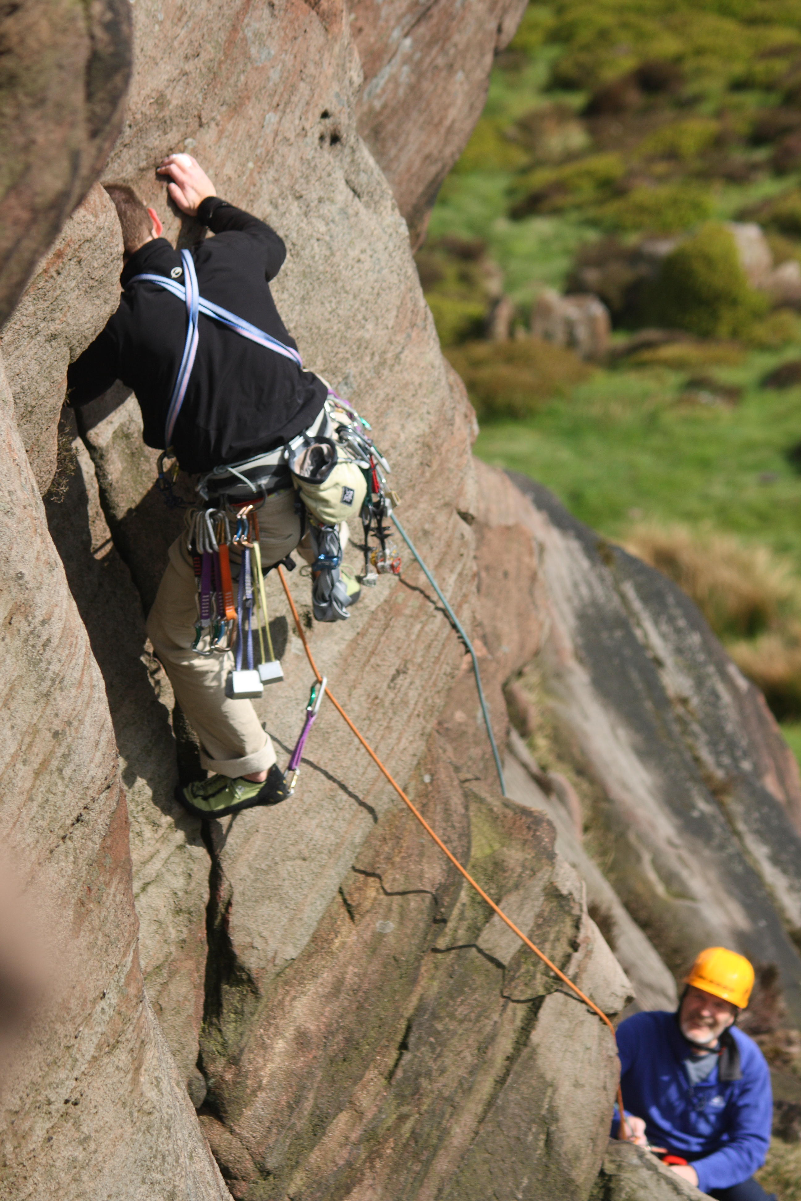 image of climbers on the roaches