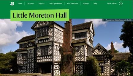 image of the Little Moreton Hall website