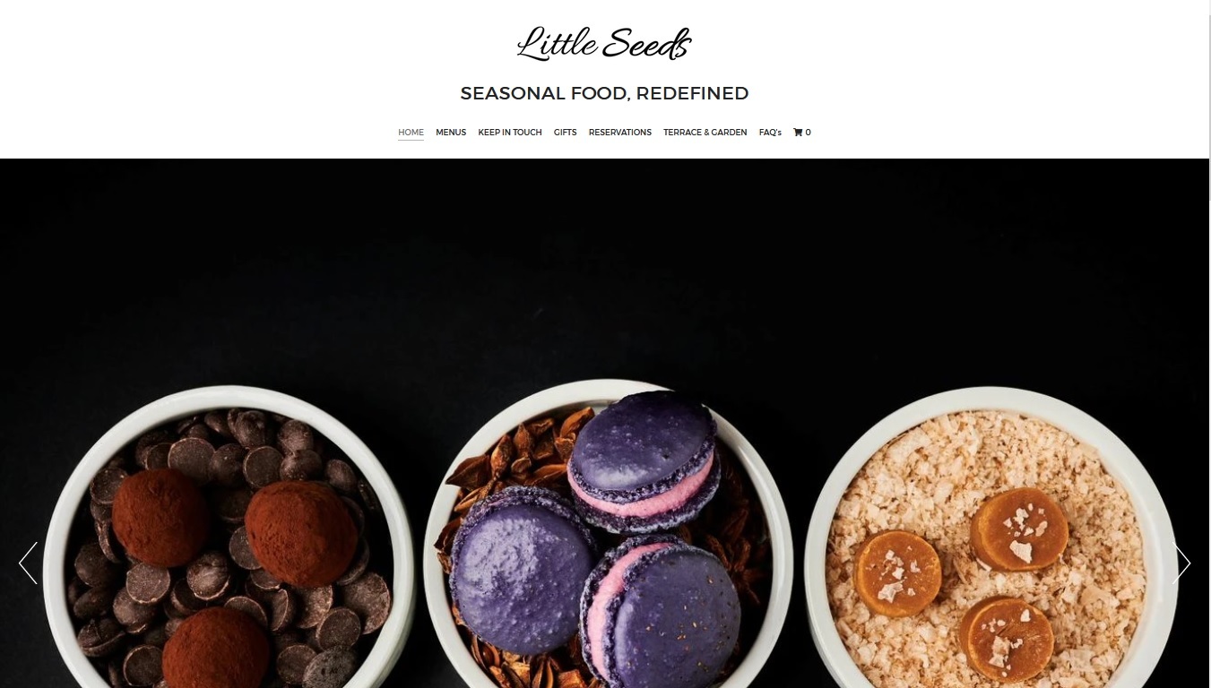 image of the Little Seeds website