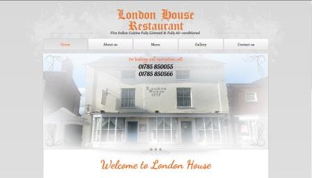 image of the London House website