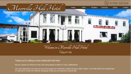 image of the Moorville Hall website