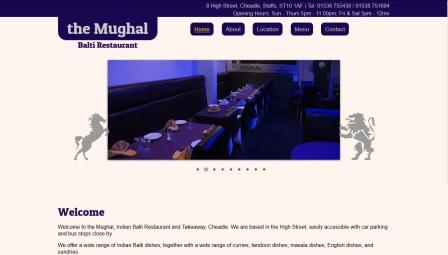 image of the Mughal website