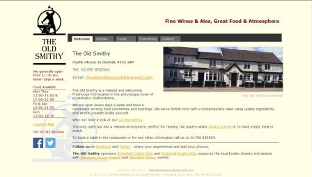 image of the Old Smithy website