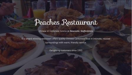 image of the Peaches website