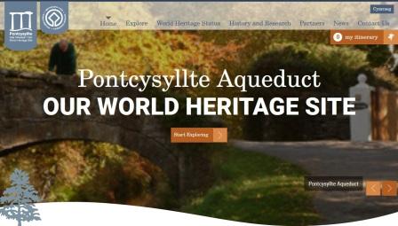 image of the Pontcysyllte website