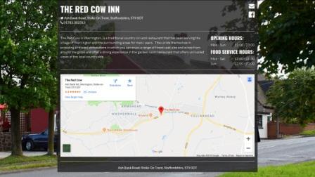 image of the Red Cow website