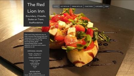 image of the Red Lion website