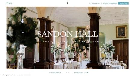 image of the Sandon Hall website