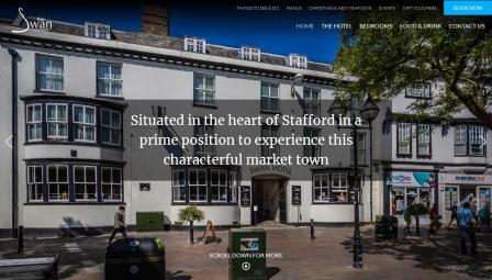 image of the Swan Hotel website