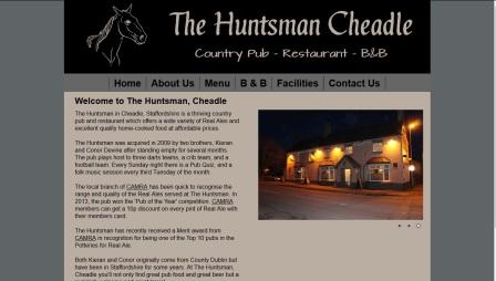 image of the Huntsman website