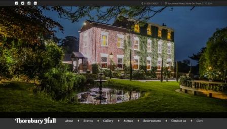 image of the Thornbury Hall website