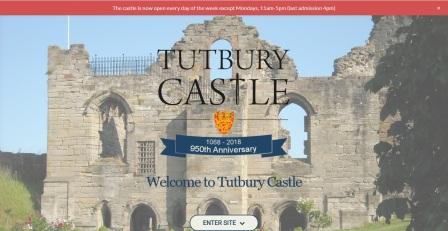 image of the Tutbury Castle website