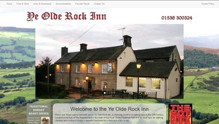 image of the Ye Olde Rock Inn website