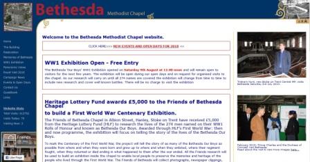 image of the bethesda chapel website