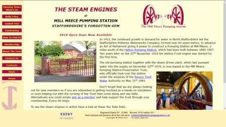 image of the mill meece pumping station website