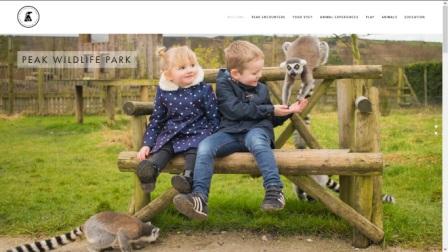 image of the peak wildlife park website